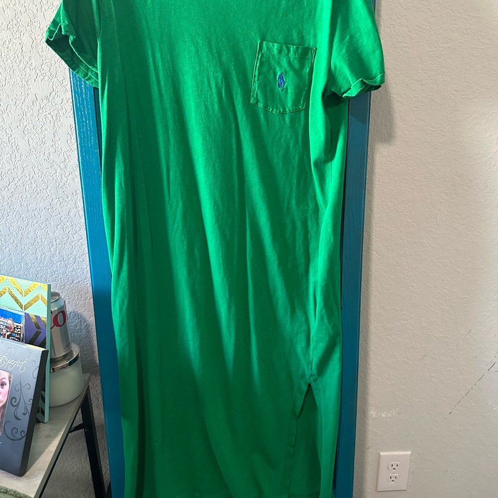 Ralph Lauren Polo Green Tshirt dress